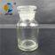 clear glass reagent bottle with glass lid