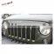 Chrom mesh grille insert with lock hole for jeep wrangler JK