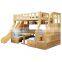 Wholesale Multifunctional Safety Children Furniture Set Wooden Bunk Bed for Kids with Desk and Wardrobe