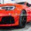 2017-2019 Car Bumper Canards Hot Sale Style 100% Dry Carbon Fiber Material For AUDI RS3