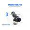 Pneumatic connector mpb quick insertion T-threaded positive three-way adapter PB4-M5 6mm pneumatic air hose fitting