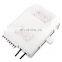 16 Cores 2 In 16 Out Abs Ip65 Outdoor Ftth Waterproof Uncut Design Midspan Access Port Optical Fiber Distribution Box