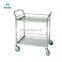 Lowest Price Custom Stainless Steel Emergency Medicine Trolleys Drug Cart Moving Medicine Trolley For Hospital Use