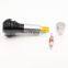 Chrome Sleeve Tubeless Car Tire Valve TR413C TR414C With Customized Logo Cap