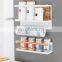 Individual Decorative Kitchen Organizer Metal Magnet Fridge Side Shelf Paper Towel Roll Holder Magnetic Storage Spice Hang Rack