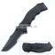 9.1Inch G10  handle with black oxide blade stainless steel survival knife folding Tactical knife