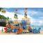 Low price kids playing swing playground plastic equipment climbing playgrounds equipments