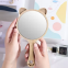 Large Size Wood Frame Hand Mirror Beauty Salon Dentistry Professional Hand Mirror Custom Engrove Logo Lash Wooden Packet Mirror