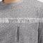 2016 latest design grey lightweight cotton chest pocket mens sweatshirt