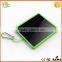 Latest Metallic 2.0a portable 20000mah solar power bank with Gift Packing