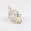 OEM hip hop 925 sterling silver skull pendant necklace