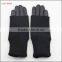 ladies winter leather hand gloves with knitting looping