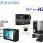 2.0 Inch waterproof action camera H2 4K 15FPS/ 2.7K 24FPS/1080P 60fps