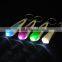 Powerful LED Keychain Mini Flashlight Plastic and metal key chain press button LED Light Lamp portable Keyring