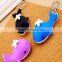 2016 Creative Gifts&Crafts Simulation Whale Key Chain Bag Chain Series LED Fashlight Plastic Cute DIY Charms