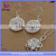 High quality cheap price round jewelry 925 silver plated fashion african beads jewelry set (AT569)