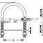 China Supplier For Sale Steel Zinc Plated 316 304 U-Bolt With Nut Hardware Carabiner Rigging Screw Galvan