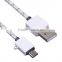Shenzhen wholesale professional multifunction micro mfi 2 in 1 TPE usb cable charger for iphone samsung