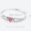 Love Gifts Austrian Crystal rhinestones Heart Angel Wings Bracelet bangle jewelry