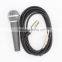 Metal dynamic microphone box set including cable