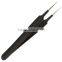 Eyebrow Tweezers / Eyelash Extension Tools Black Coated
