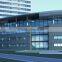Glazed aluminum curtain wall with all accessories