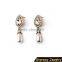 New design fashionable elegant hanging pearl earrings/