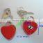 New design Decorative heart shape metal Padlock for bag accessories