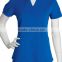 Wholeale Fashion New Style Uniforms Women's Junior Mock Wrap Solid Scrub Top/Nurse Uniform Top