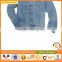 2015 New Fashion Denim Jeans Coat OEM Service Blue Jacket For Women