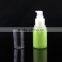 fancy bottle lotion glass bottle with white press pump for wholesale