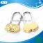 AJF Russian Style Love Heart Padlock with swans for Wedding or Valentine's Day