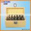 2016 HSS core drill set with wood box