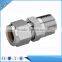 double ferrule compression tube fitting , double ferrule fitting, male connector