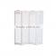 Living room decor clear plastic shelf divider white screen