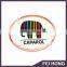 Newest Popular design lapel pin with logo printing no nold fee gifts