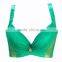 Women's Embroidered Extreme Plunge Bra Deep V Push Up Adjustable Bra