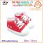 Special offer lovely red flat denim easeful baby sneaker shoes