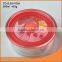 Customized round clear borosilicate glass food container with nice lid with FDA report
