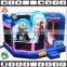 frozen bounce house with slide n basketball hoop n obstacle, big inflatable bounce houses for sale