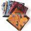 Men's Pocket Square Green Purple Paisley Checks