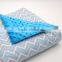 Retail Chevron Style 50Pcs MOQ Eco Friendly Personalized Cotton Child Quilt