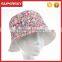 A-1327 fashion floral printing sun visor hat lady printed flower bucket hats women boho print bucket hat