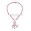Factory wholesale fashion 18K gold natural ruby pendant Precious color gem necklace