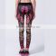 China manufacturer custom sublimation leggings digital Printed pants women running compression tights