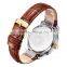 Luxury Brand Gold Military Genuine Leather Rhinestone Quartz Man Watch WEIDE 93008R