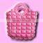 [Recommended] 2014 fashion green PVC bag handbag