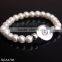 2015 New Product Snap Button Jewelry Fake Pearl Bracelet Wholesale