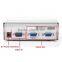 Bandwidth 250MHz vga splitter for dual monitors of vga splitter 4 ports from china