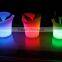 2015 New produts 4 leaf colorful rechargeable led ice bucke, led ice storage (NJ1544)